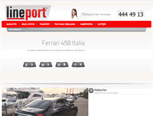 Tablet Screenshot of lineportrentacar.com